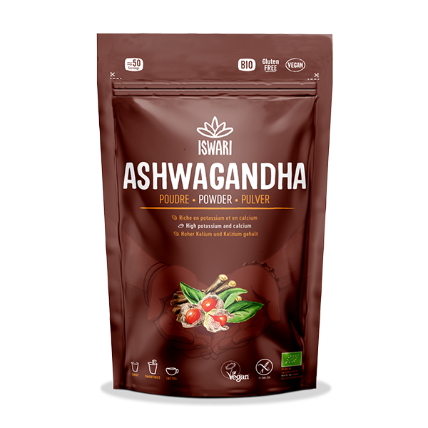 Ashwagandha Powder, ašvaganda v prahu, 150 g, Iswari
