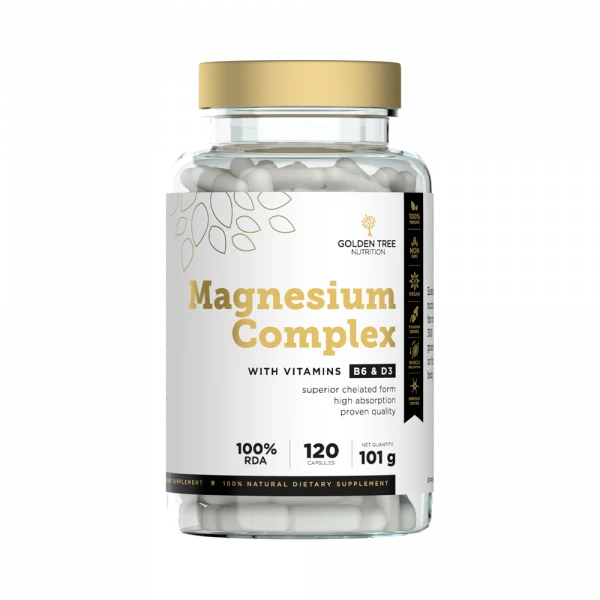Golden Tree Magnesium Complex, prehransko dopolnilo, 120 kapsul