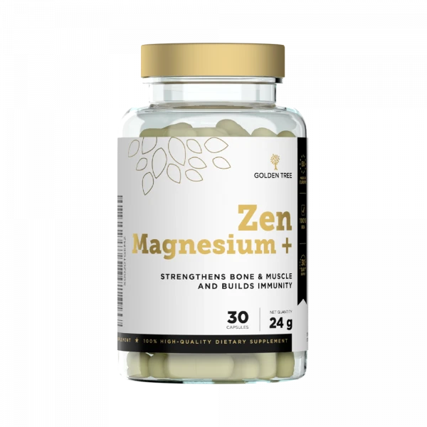 Golden Tree Zen Magnesium +, prehransko dopolnilo, 30 kapsul