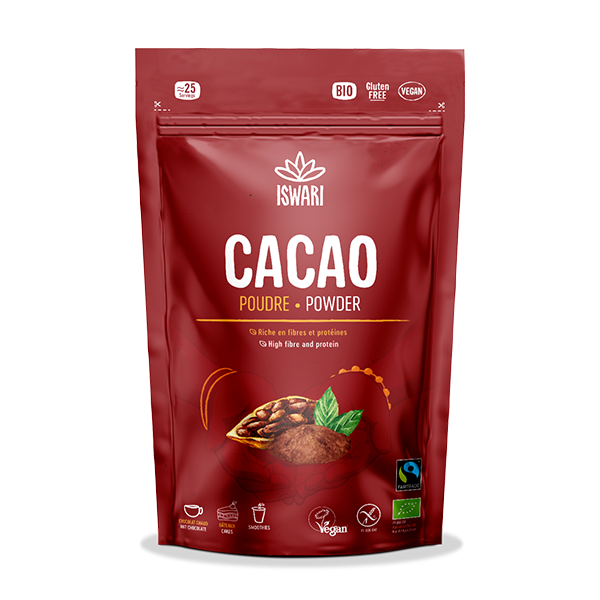 Bio kakav v prahu, 125 g, Iswari
