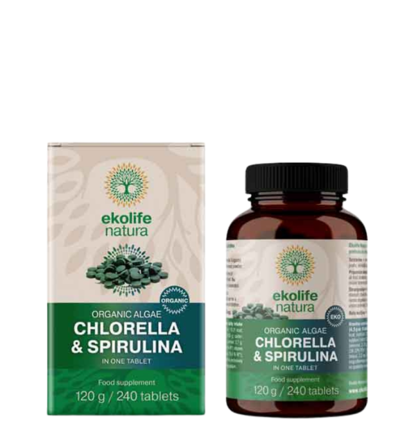 Chlorella&Spirulina, 240 tablet, Ekolife