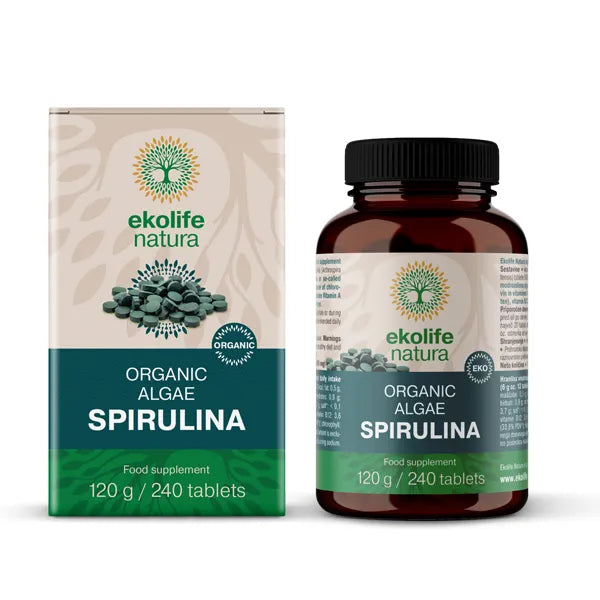 Spirulina Ekološka alga, 240 tablet, Ekolife