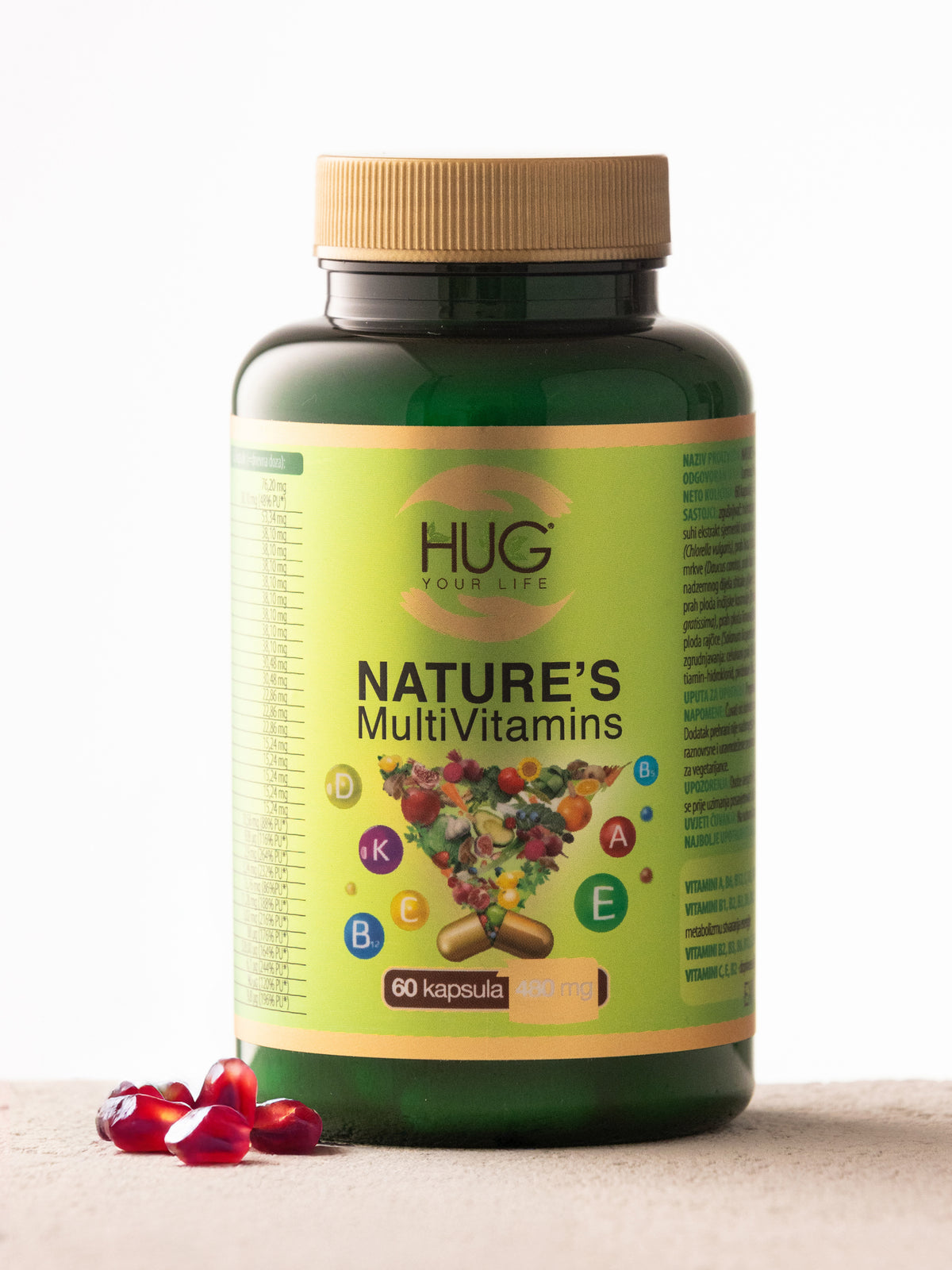NATURE’S MultiVitamin, 60 kapsul, Hug your life