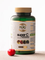 Super C Antioksidant – naravni vitamin C iz štirih vrst sadja, 60 kapsul, Hug Your Life
