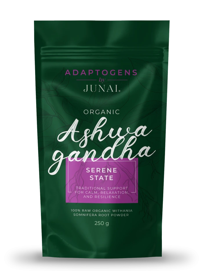 Eko Ashwagandha Serene State – 100 % organski prah korenine ašvagande, 250 g