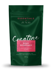 Junai Creatine Body Redefined – 100 % čisti kreatin monohidrat, 250 g